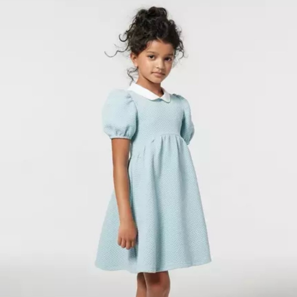Janie and Jack Quilted Puff Sleeve Dress, size 12 to 18 months, NWT - Picture 3 of 9